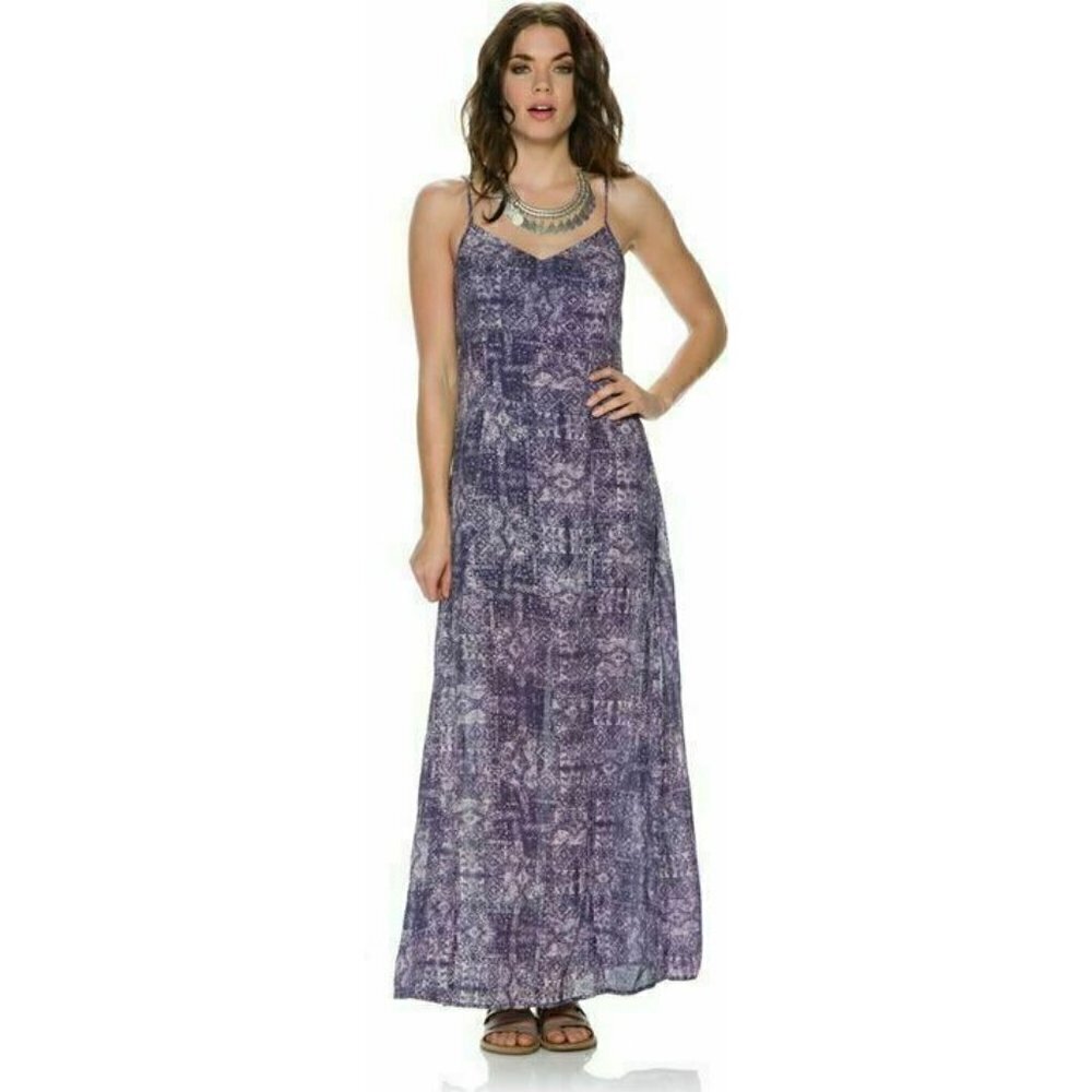 Others Follow Women’s Purple Feeling Good Purple Slit Maxi Dress Bluefly Size S - Picture 3 of 12